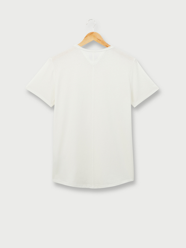 TOMMY JEANS Tee-shirt Polycoton, Mini Logo Blanc Photo principale