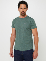 TOMMY JEANS Tee-shirt Polycoton, Mini Logo Vert