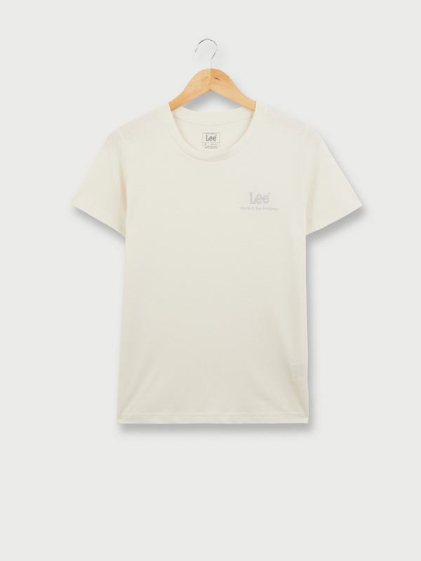 LEE Tee-shirt Mini Logo Brodé Ecru 1044372