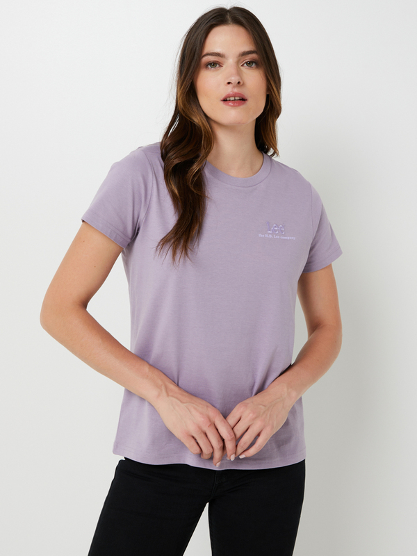 LEE Tee-shirt Mini Logo Brod Violet lavande Photo principale
