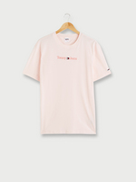 TOMMY JEANS Tee-shirt Col Rond Avec Logo Et Signature Brods Rose clair
