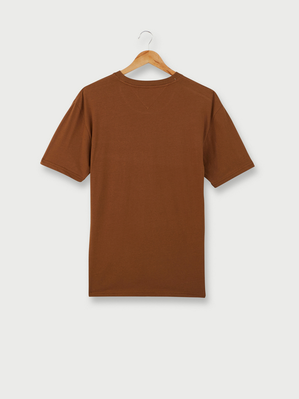 TOMMY JEANS Tee-shirt Manches Courtes Mini Logo Brod Marron Photo principale