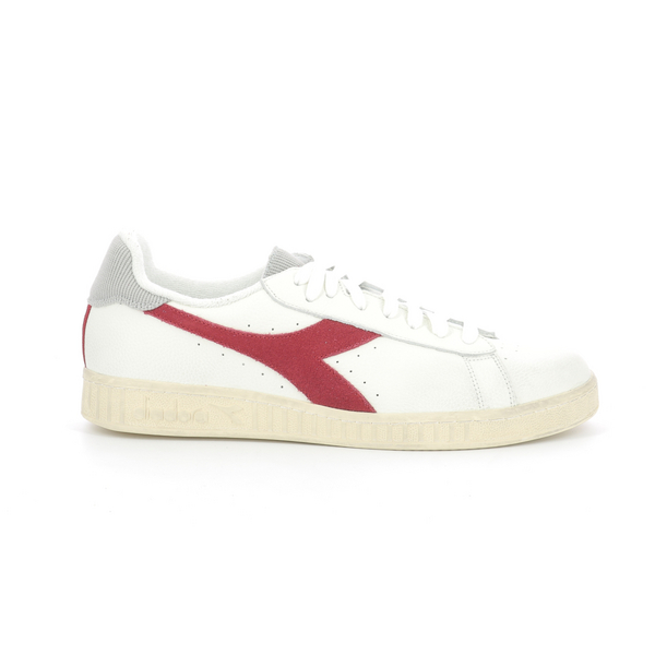 DIADORA Sneakers Basses Cuir Game L Low Used White/tango red 1044486