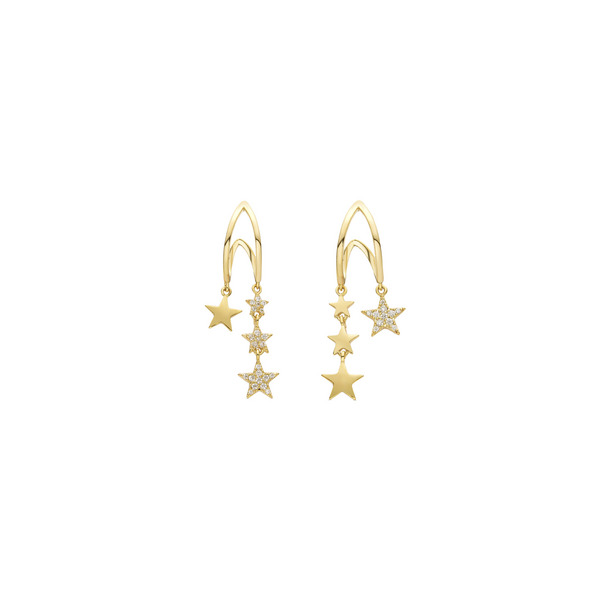 LUXENTER Luxenter Boucles D'oreilles Herea, Or Jaune 18 Carats Or 1045601