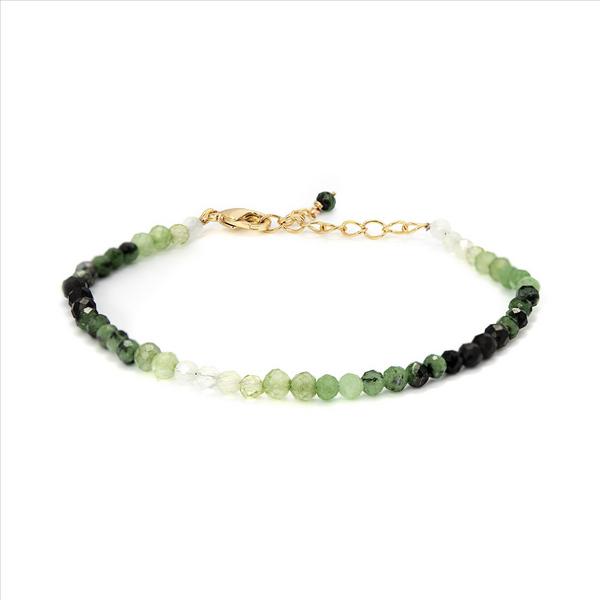 LUXENTER Bracelet Luxenter Halok Green Crystal En Or Jaune 18 Carats vert 1045911