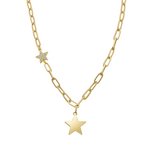 LUXENTER Luxenter Collier toile En Zirconia Brillant, Finition Or Jaune 18 Carats Or