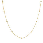 LUXENTER Collier Luxenter Liydat, En Or Jaune 18 Carats, Finition Rhodie Or
