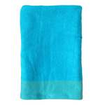 LE COMPTOIR DE LA PLAGE Serviette De Bain ponge Velours Unie Shady Turquoise 90x160 370g/m bleu turquoise