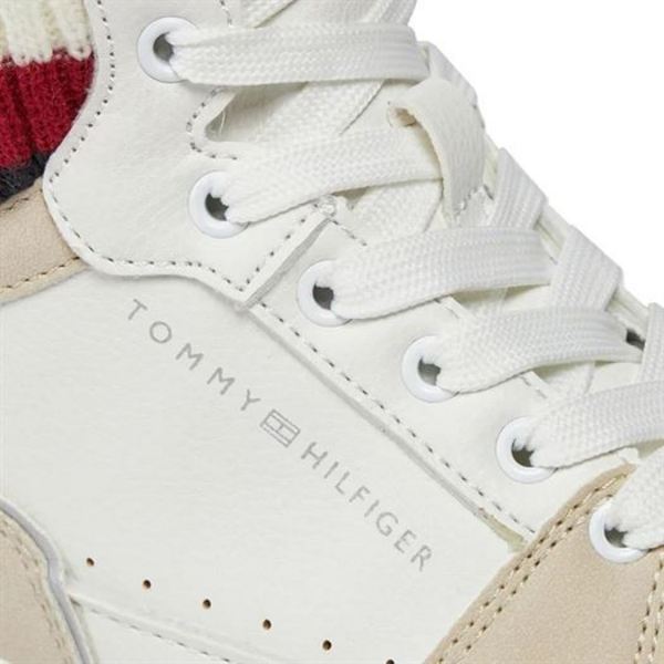 TOMMY HILFIGER Baskets Mode   Tommy Hilfiger Hiht Top Lace-up Sneaker white Photo principale