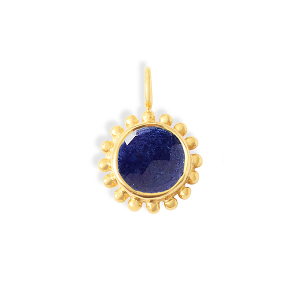 AGNES DE VERNEUIL Collier Surya Grand Soleil Et Lapis Lazuli Vermeil Photo principale