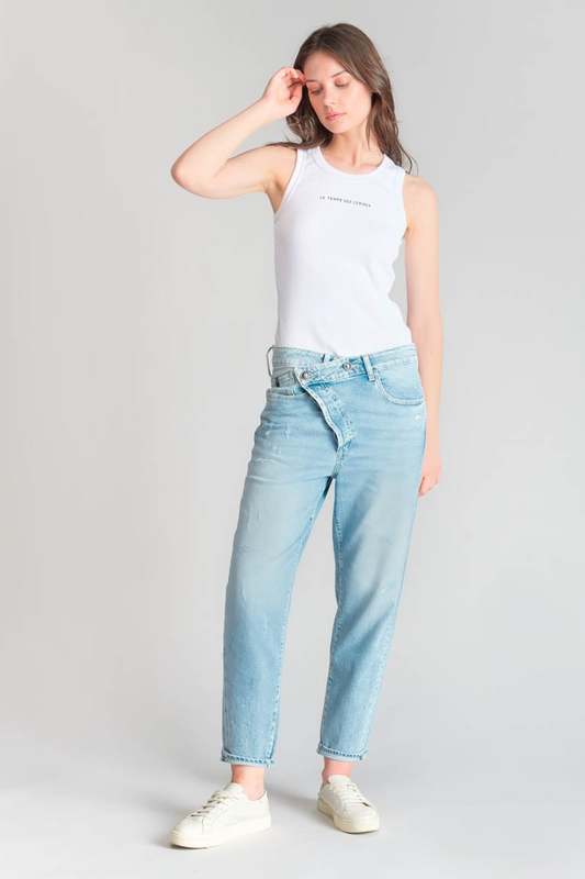 LE TEMPS DES CERISES Jeans Loose, Large Cosy, 7/8me BLEU Photo principale