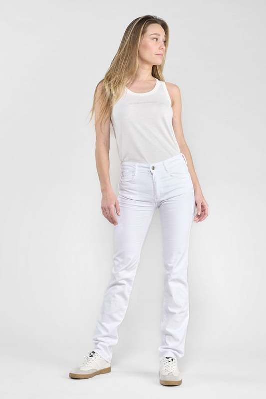 LE TEMPS DES CERISES Jeans Push-up Regular, Droit Taille Haute Pulp, Longueur 34 BLANC 1048975