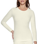 IMPETUS Tricot De Peau Manches Longues Laine Lyocell Premium Wool Blanc