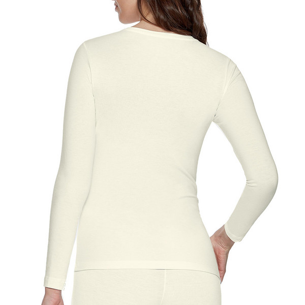 IMPETUS Tricot De Peau Manches Longues En Laine Lyocell Premium Wool Blanc Photo principale