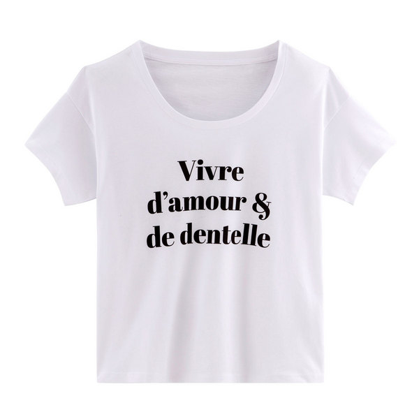 POMM POIRE T-shirt Vivre D'amour blanc Photo principale