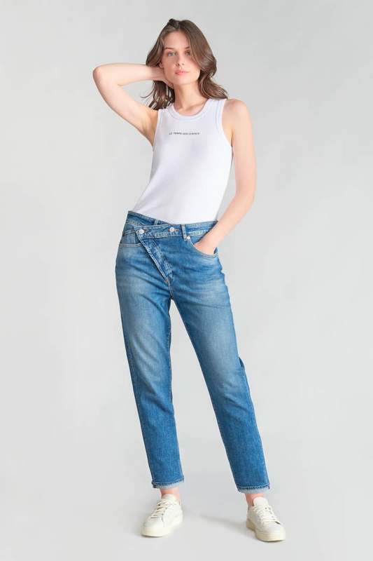 LE TEMPS DES CERISES Jeans Loose, Large Cosy, 7/8me BLEU 1050675