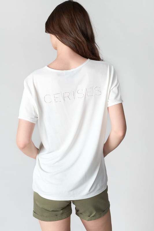 LE TEMPS DES CERISES Tee-shirt Parodia BLANC Photo principale