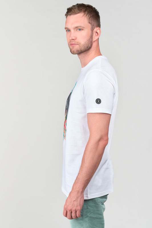 LE TEMPS DES CERISES Tee-shirt 100% Coton Motif Plac Blanc Photo principale
