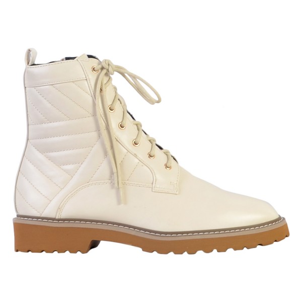 THE DIVINE FACTORY Boot  Lacets The Divine Factory Beige 1050825