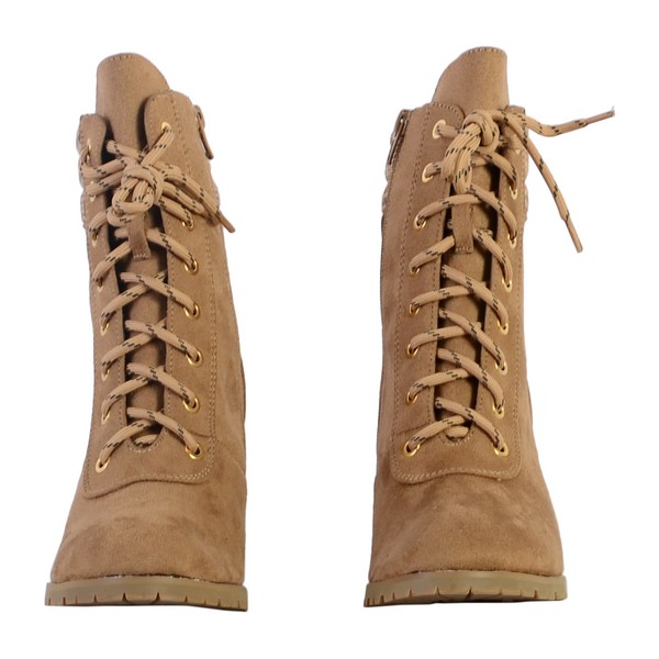 THE DIVINE FACTORY Boot  Lacets The Divine Factory Beige Photo principale