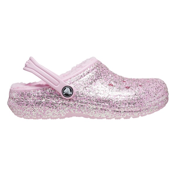 CROCS Sabot  Enfiler Crocs Enfant Classic Lined Glitter Flamingo Rose 1051617