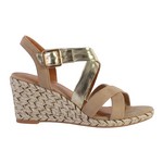 THE DIVINE FACTORY Sandale Compense The Divine Factory Ql4353 Taupe