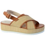 THE DIVINE FACTORY Sandale Compensee The Divine Factory Tdf4108 Beige