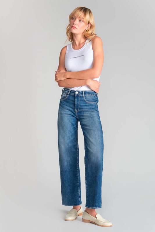 LE TEMPS DES CERISES Jeans Push-up Regular, Droit Taille Haute Pulp, 7/8me BLEU 1053348