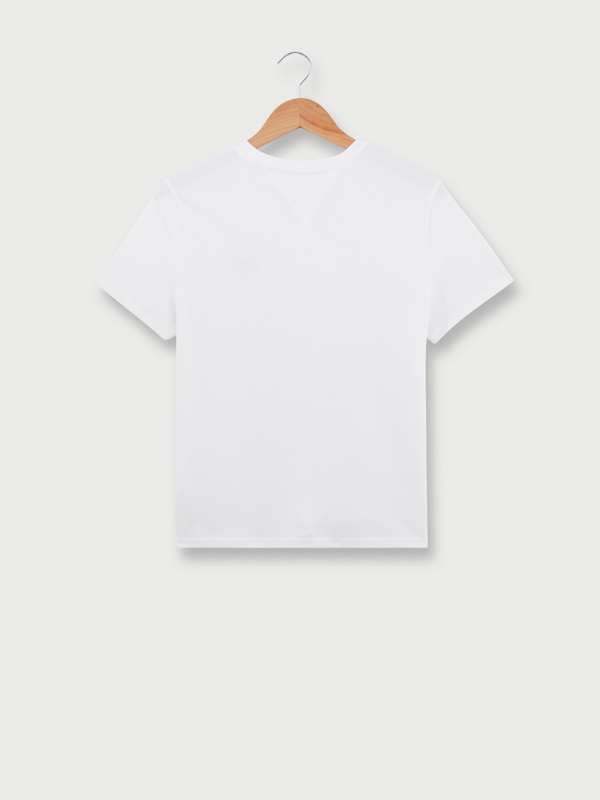 TOMMY JEANS Tee-shirt Basic Tee Script, Signature Brode Blanc Photo principale