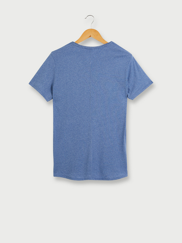 TOMMY JEANS Tee-shirt En Polycoton Mini Logo Brod Bleu Photo principale