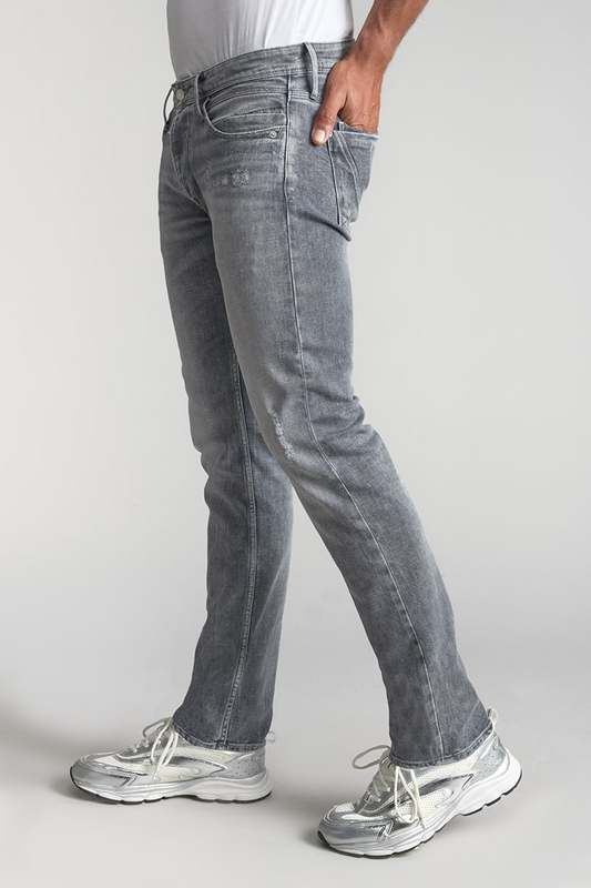 LE TEMPS DES CERISES Jeans Regular, Droit 700/17, Longueur 34 GRIS Photo principale