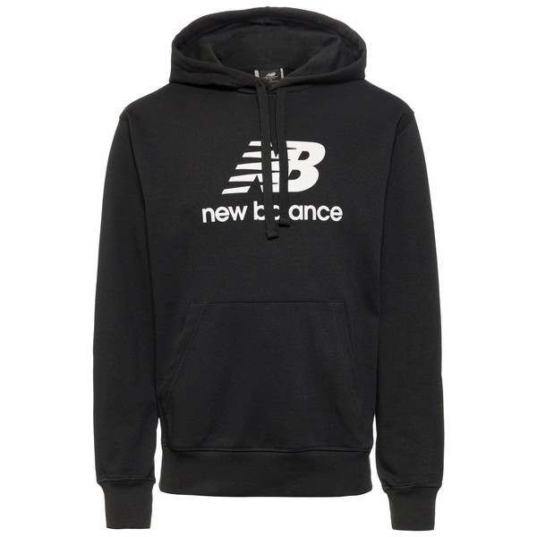 NEW BALANCE Sweat  Capuche New Balance Essentials Stacked Logo Fleece Hoodie Noir Photo principale