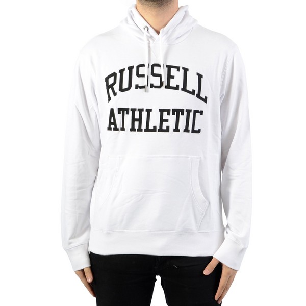 RUSSEL ATHLETIC Sweat À Capuche Russell Athletic Iconic Tackle Twill Hoody Blanc 1053901