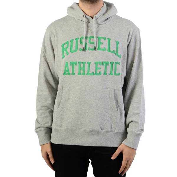 RUSSEL ATHLETIC Sweat À Capuche Russell Athletic Iconic Tackle Twill Hoody New Grey Marl 1053901