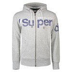 SUPERDRY Sweat  Capuche Superdry Core Split Logo Zip Hood Collective Light Marl