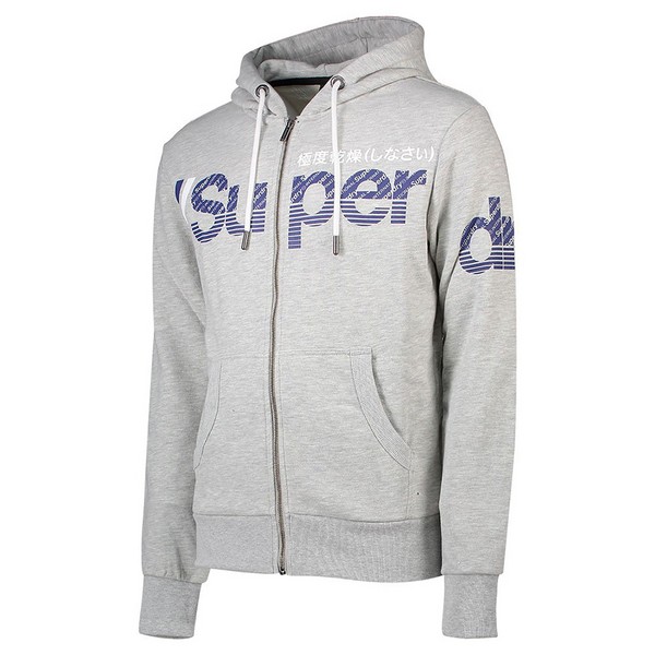 SUPERDRY Sweat  Capuche Superdry Core Split Logo Zip Hood Collective Light Marl Photo principale