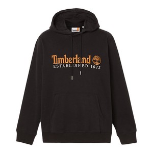 TIMBERLAND Sweat  Capuche Timberland Logo Brush Back Noir