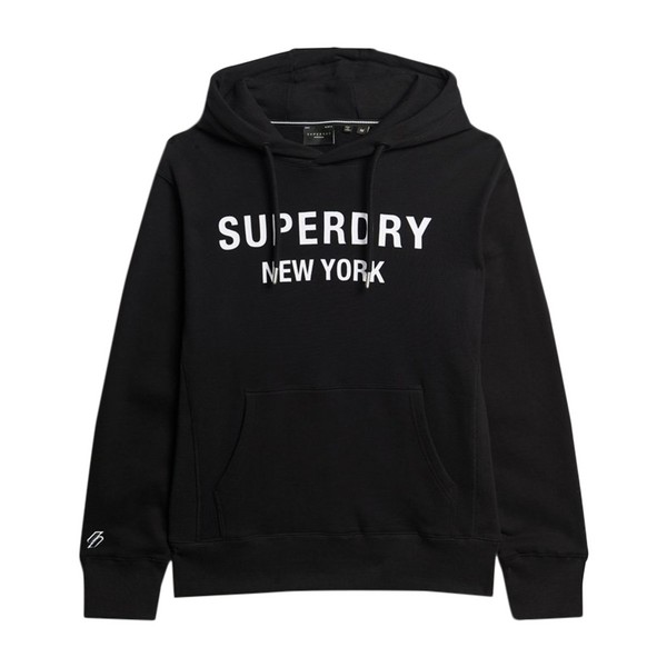 SUPERDRY Sweat  À Capuche Superdry Luxury Sport Loose Hood Noir