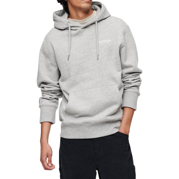 SUPERDRY Sweat  Capuche Superdry Luxury Loose Gris Photo principale