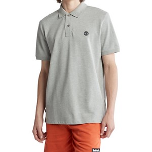 TIMBERLAND Polo Manche Courte Timberland Basic Gris Med
