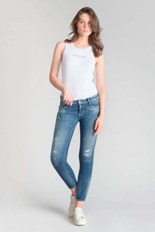 LE TEMPS DES CERISES Jeans Push-up Slim Pulp, 7/8me BLEU 1054223