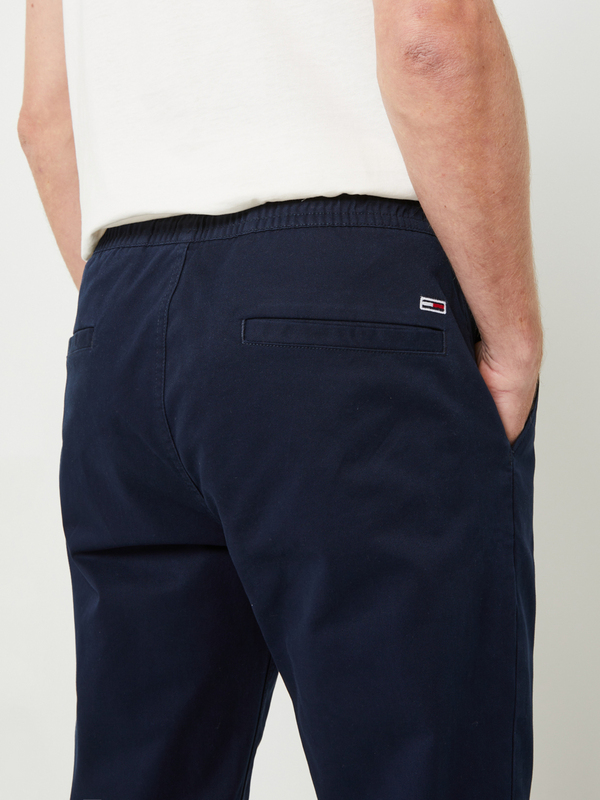 TOMMY JEANS Pantalon Jogpant Uni Bleu marine Photo principale