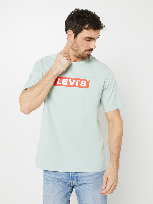 LEVI'S Tee-shirt Boxtab, Relaxed Fit Vert d eau Photo principale