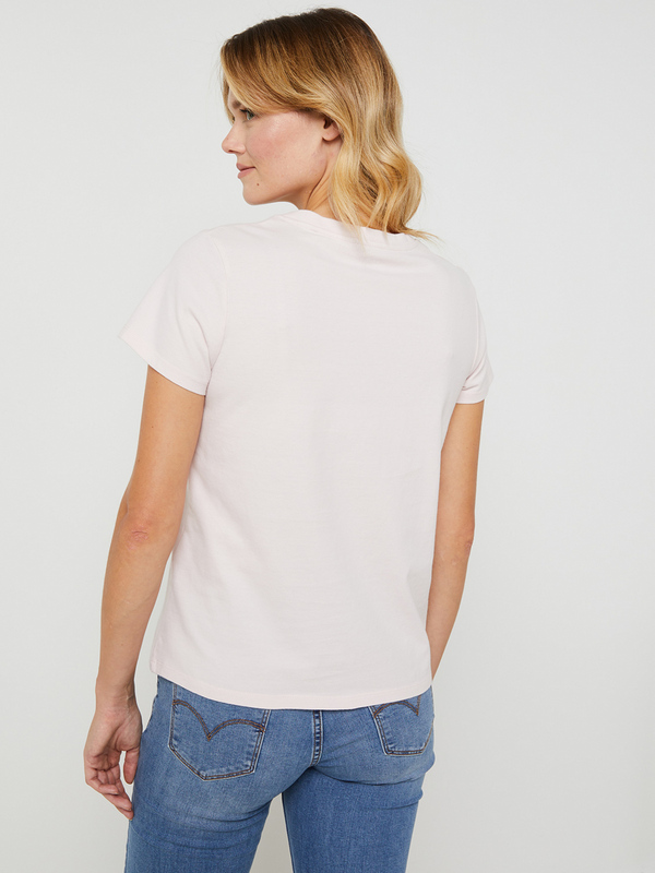 LEVI'S Tee-shirt Basic Perfect V-neck Rose clair Photo principale