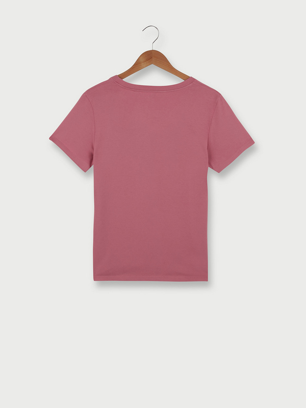 LEVI'S Tee-shirt Basic Perfect V-neck Rose fonc Photo principale