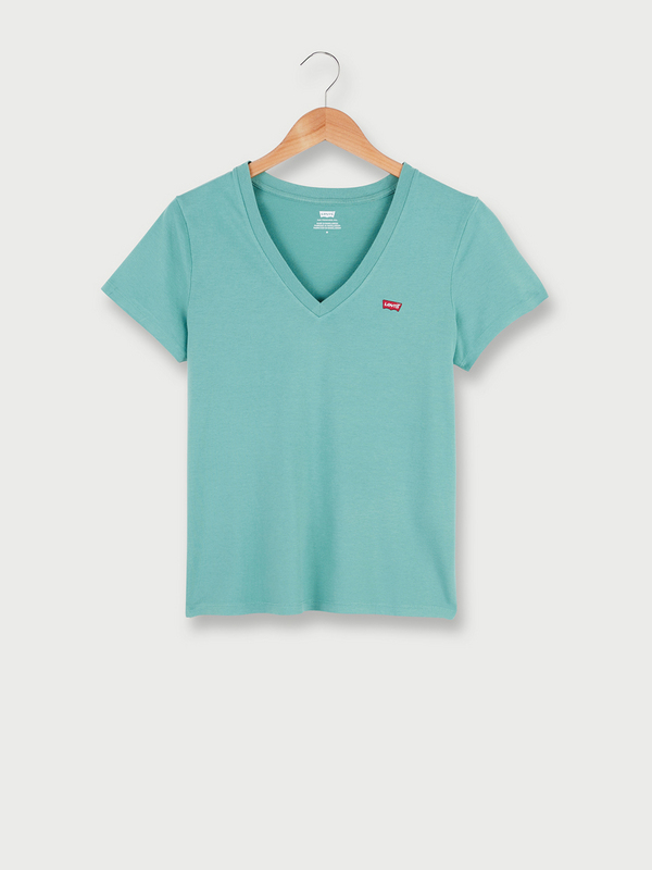 LEVI'S Tee-shirt Basic Perfect V-neck Vert 1054407