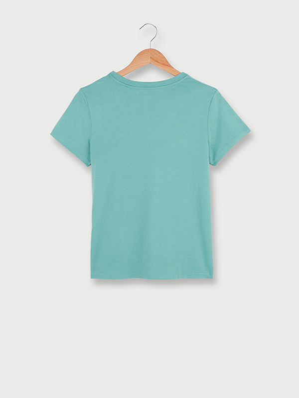 LEVI'S Tee-shirt Basic Perfect V-neck Vert Photo principale