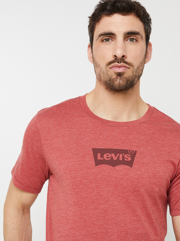LEVI'S Tee-shirt Basic Chin, Logo Batwing, Coupe Standard Rouge Photo principale