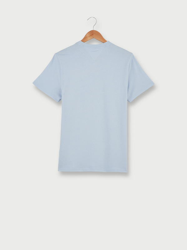 TOMMY JEANS Tee-shirt 100% Coton Uni Bleu ciel Photo principale