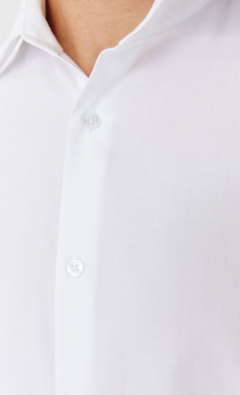 ACROSS Chemise Regular Fit En Oxford De Coton Blanc Blanc Photo principale